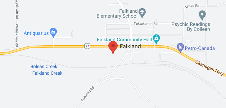 map of 5760 Falkland Road